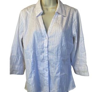 Reitmans White Button-Down Shirt